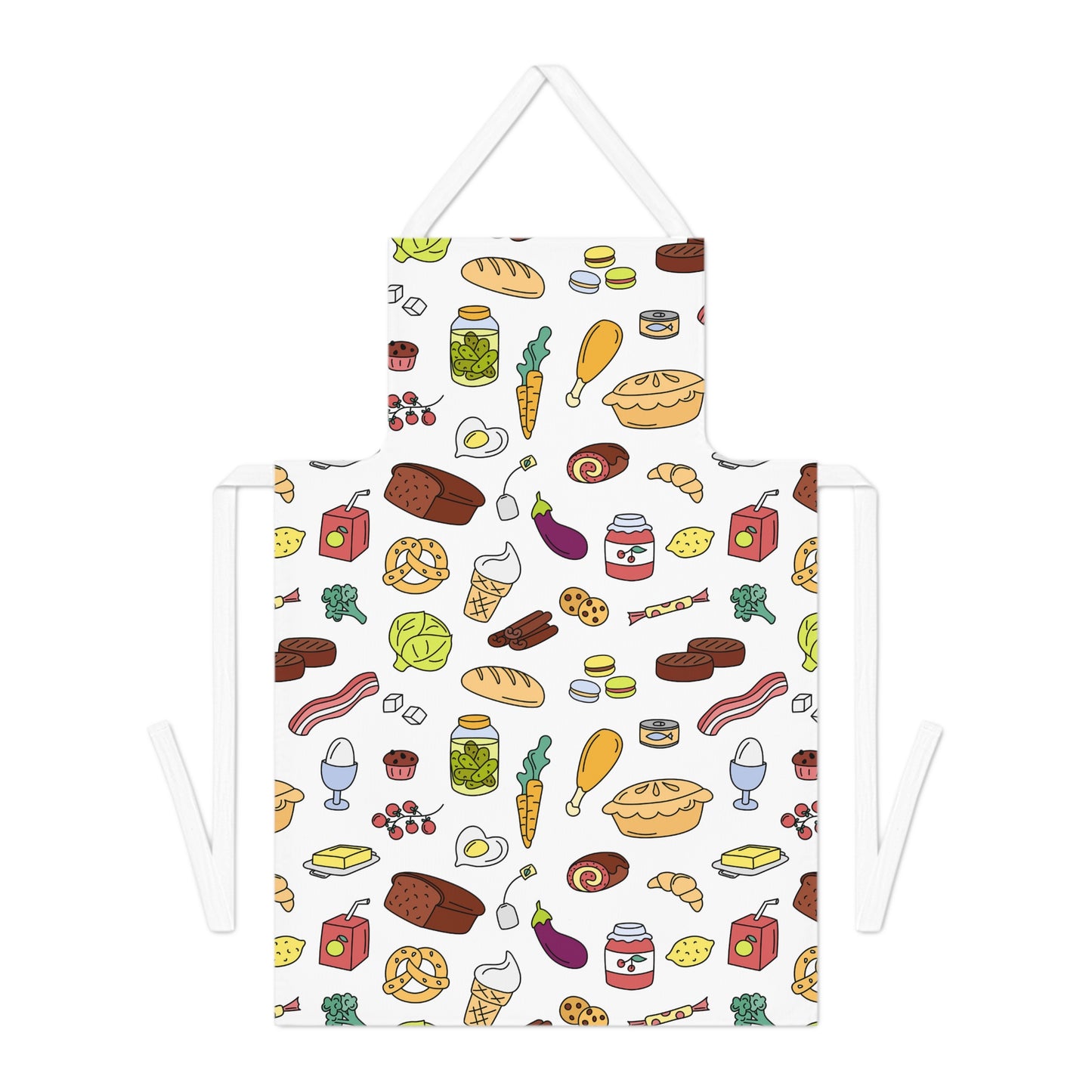 Adult Apron with food items
