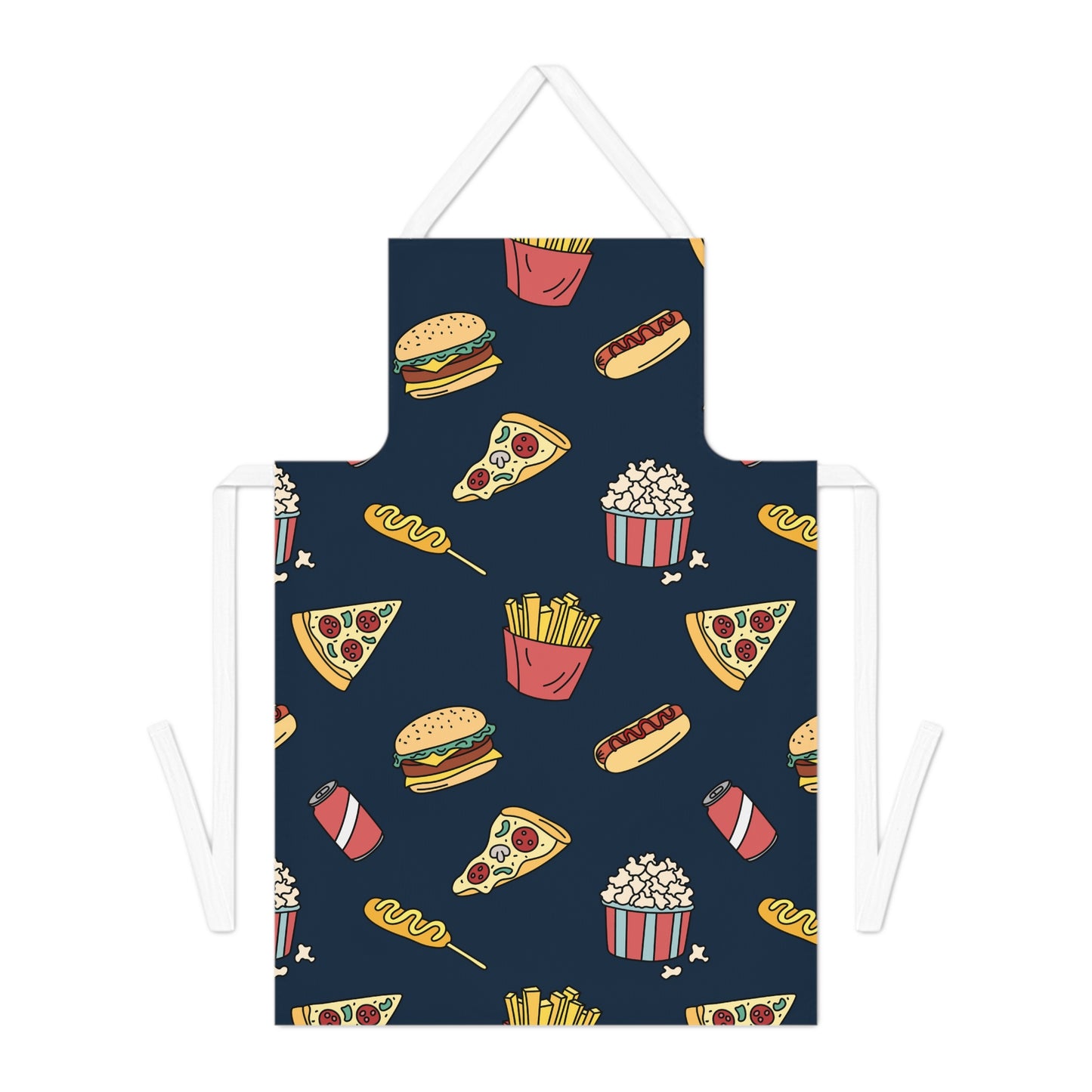 Fast Food Pattern Adult Apron