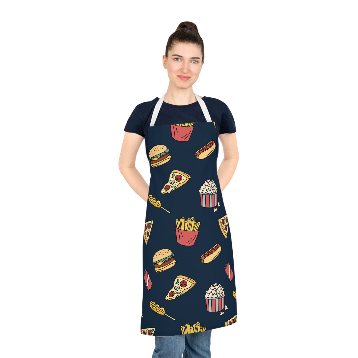 Fast Food Pattern Adult Apron