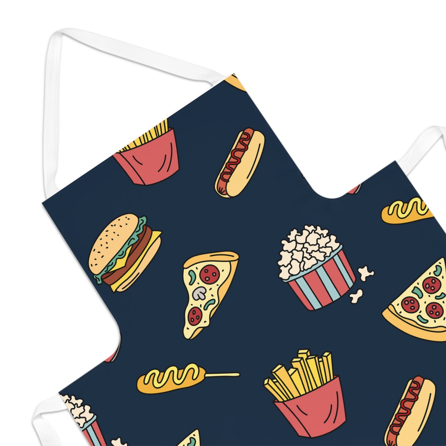 Fast Food Pattern Adult Apron