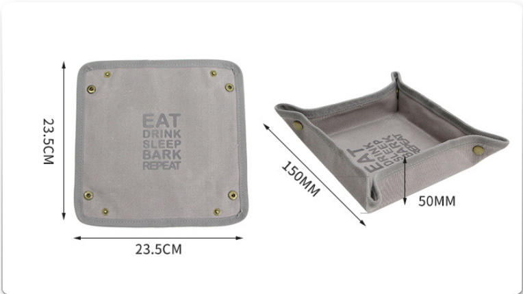 Foldable Canvas Easy To Clean Pet Portable Food Bowl