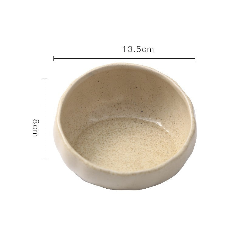 Ceramic Sloping Cat Bowl To Protect The Cervical Spine From Tipping Over