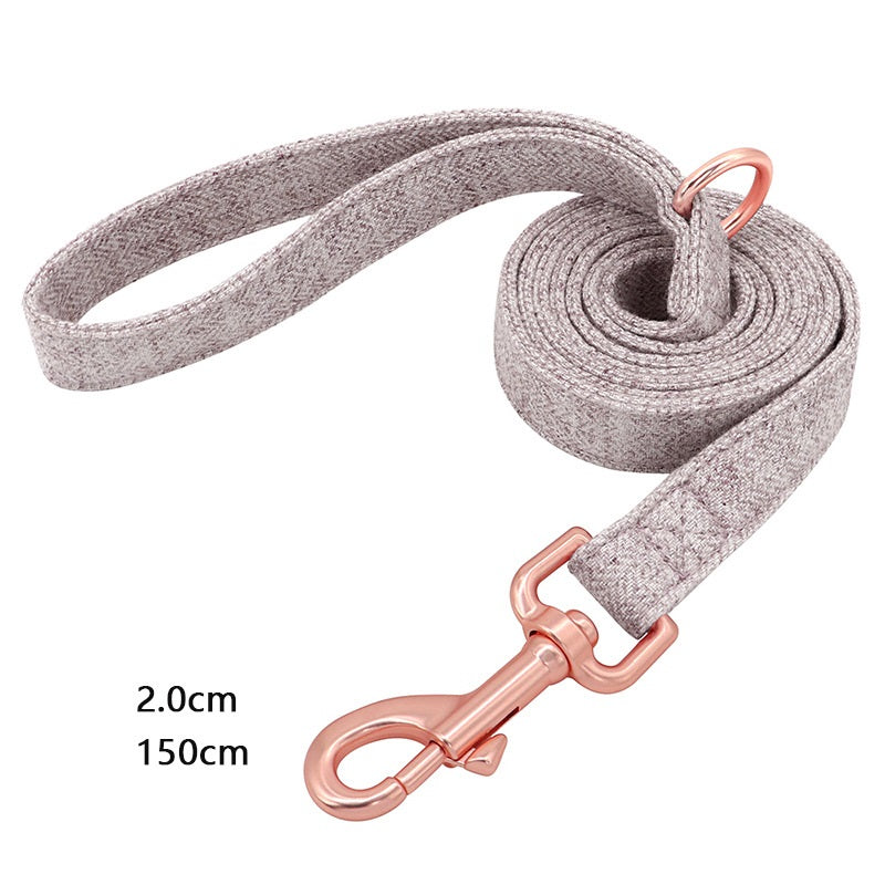 Pet Dog Collar Engraving Anti-Lost Traction Rope Supplies