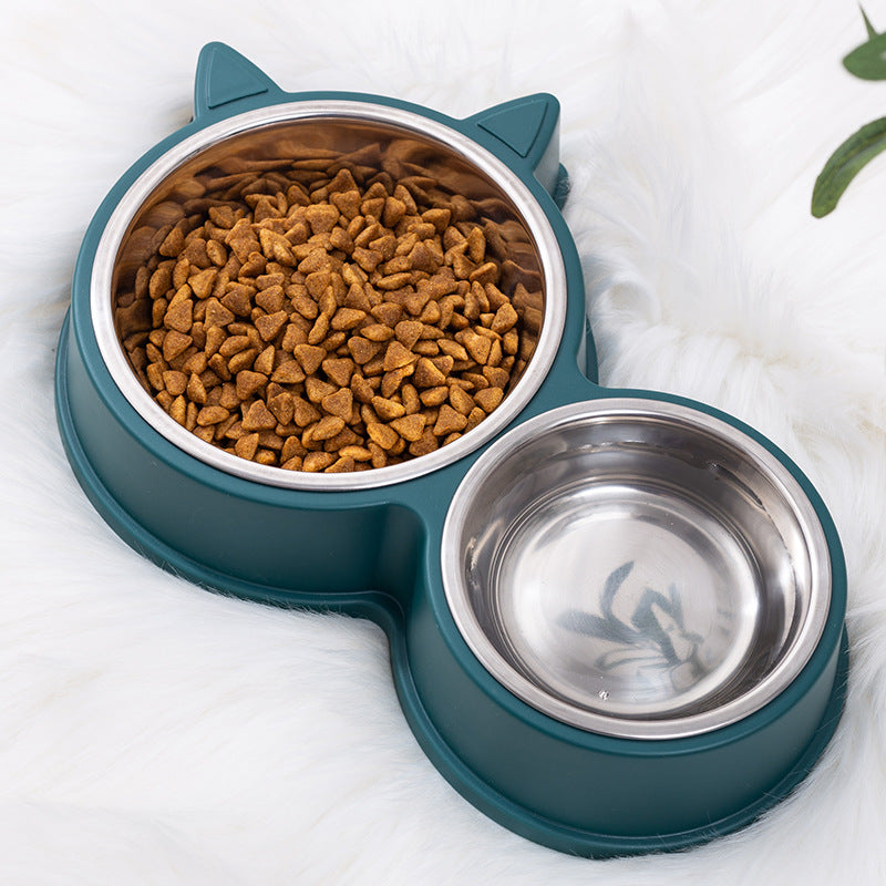 Dogs And Cats Anti-tumble Double Bowl Automatic Drinking Pet Supplies