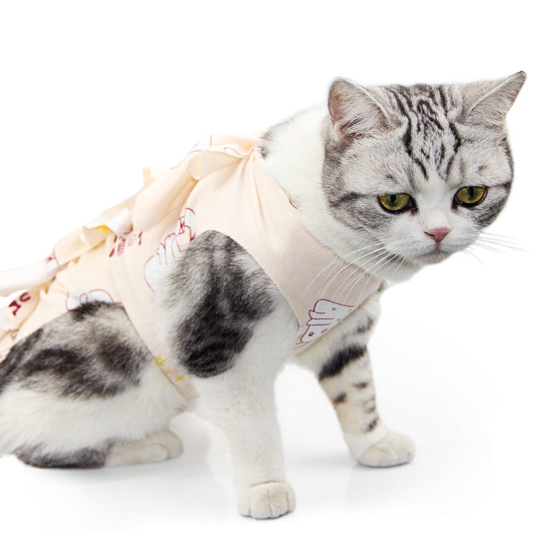 Pet Cat Neutering Weaning Clothes Breathable