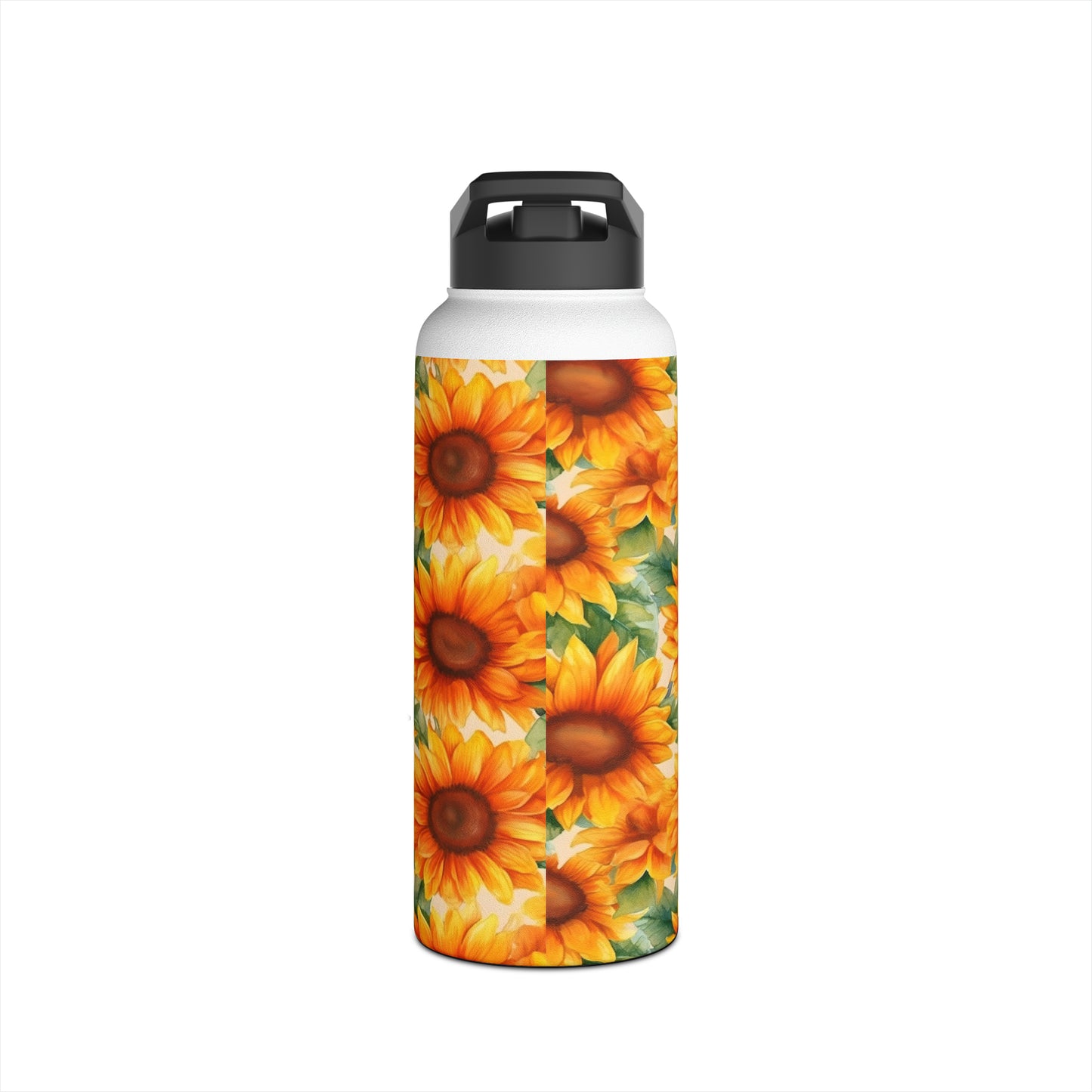 Sunflower Stainless Steel Water Bottle - 3 sizes - Flower Lover Water Bottle - Retro Water Bottle - Best Wife Gift - Best Mom Gift