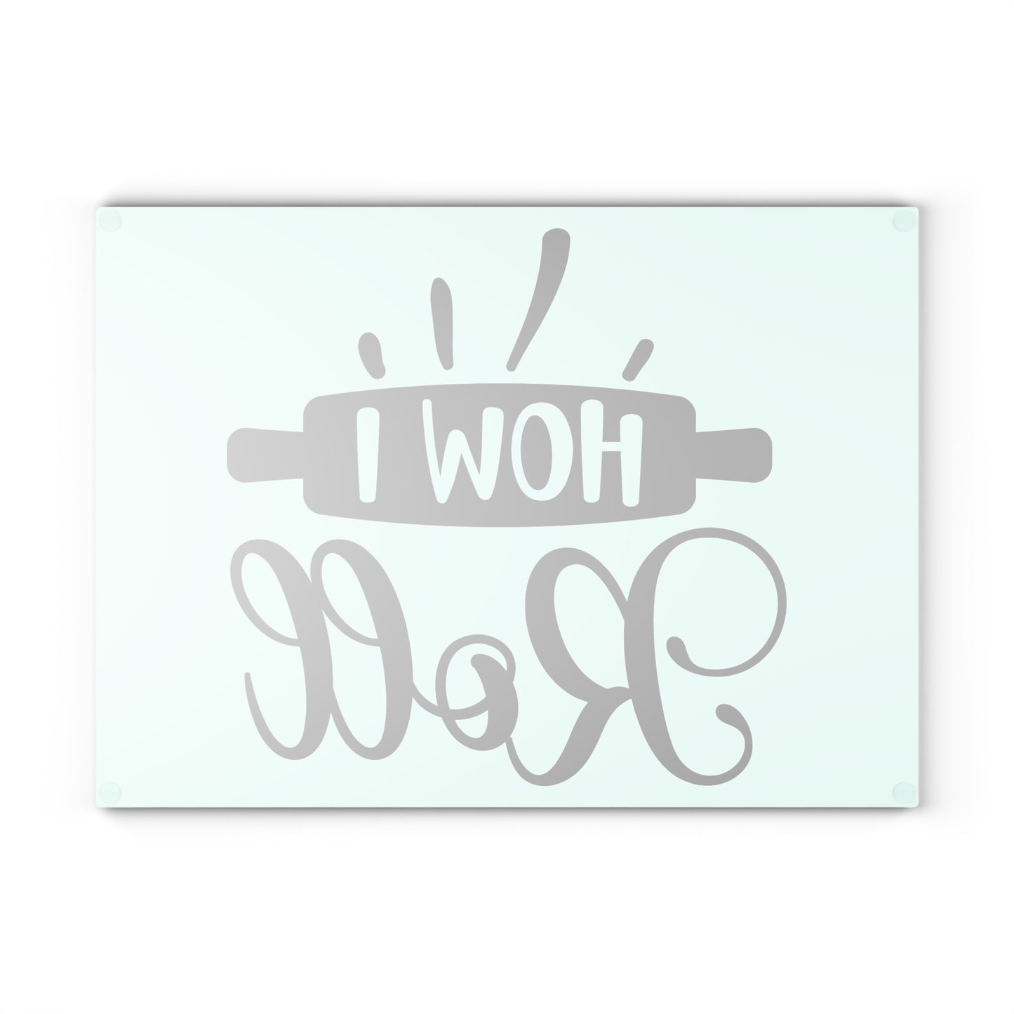 How I Roll Glass Cutting Board - Unique Cutting Board - Silly Sayings Cutting Board - Kitchen Sayings Cutting Board - Funny Sayings