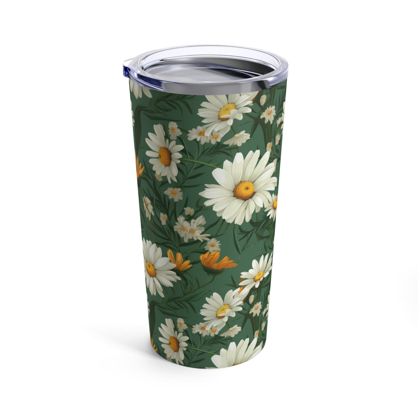 Daisy Tumbler - Flower Lover Tumbler - Best Wife Gift - Best Friend Gift - White Flower Decor - Daisy Lover Gift - Flower Lover Gift