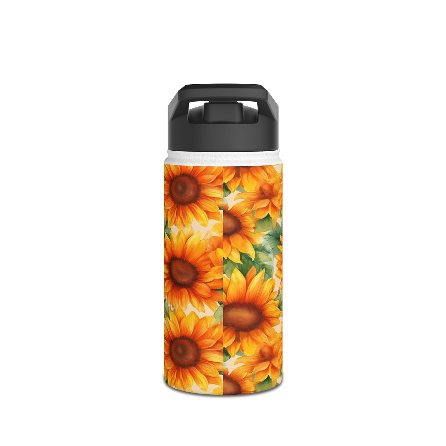 Sunflower Stainless Steel Water Bottle - 3 sizes - Flower Lover Water Bottle - Retro Water Bottle - Best Wife Gift - Best Mom Gift