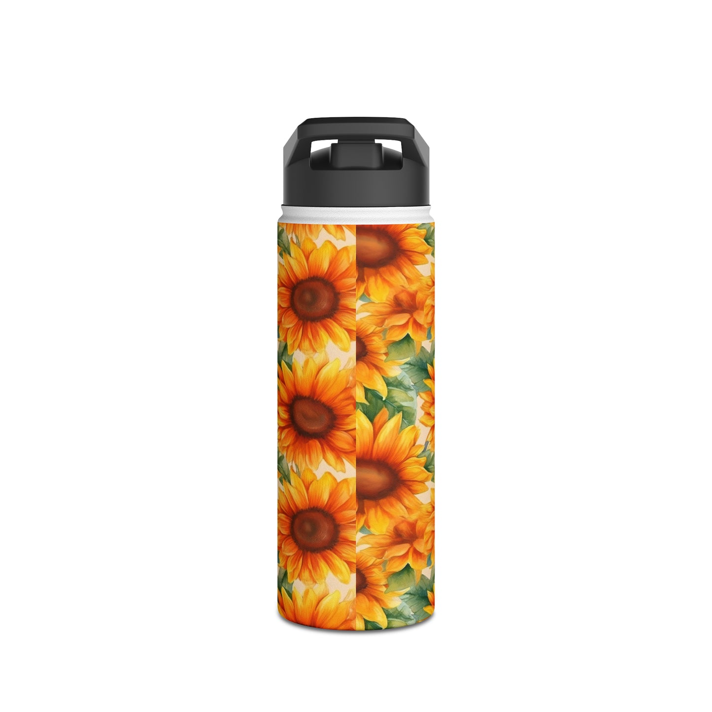 Sunflower Stainless Steel Water Bottle - 3 sizes - Flower Lover Water Bottle - Retro Water Bottle - Best Wife Gift - Best Mom Gift