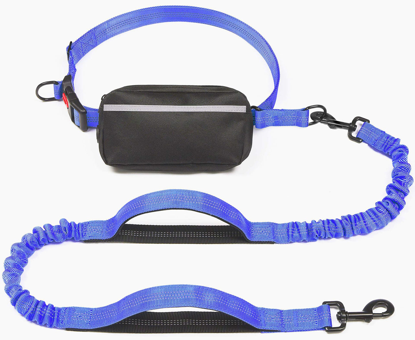 Pet Supplies Multi-functional Waist Pack Rope Reflective Sling Dog Hand Holding Rope Stretch Leash