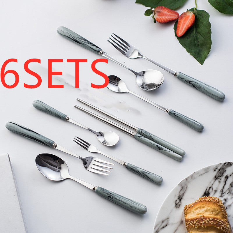 Western Steak Knife Stainless Steel Fork Spoon Chopsticks