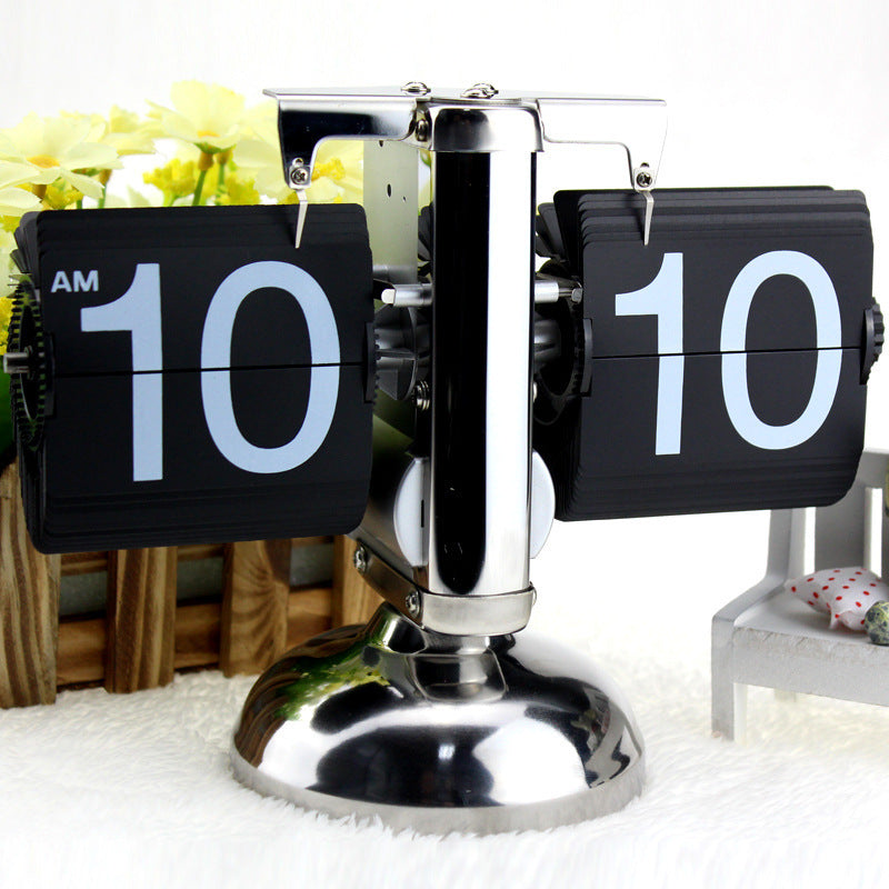 Flip Digital Clock Small Scale Table Clock Retro Flip Clock