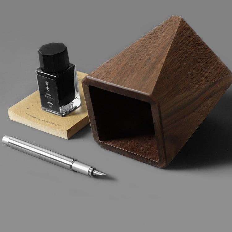 Wooden Pen Holder, Desk Top, Desk Storage Box, Stationery