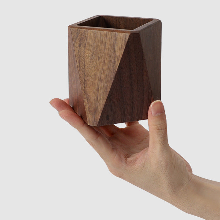 Wooden Pen Holder, Desk Top, Desk Storage Box, Stationery