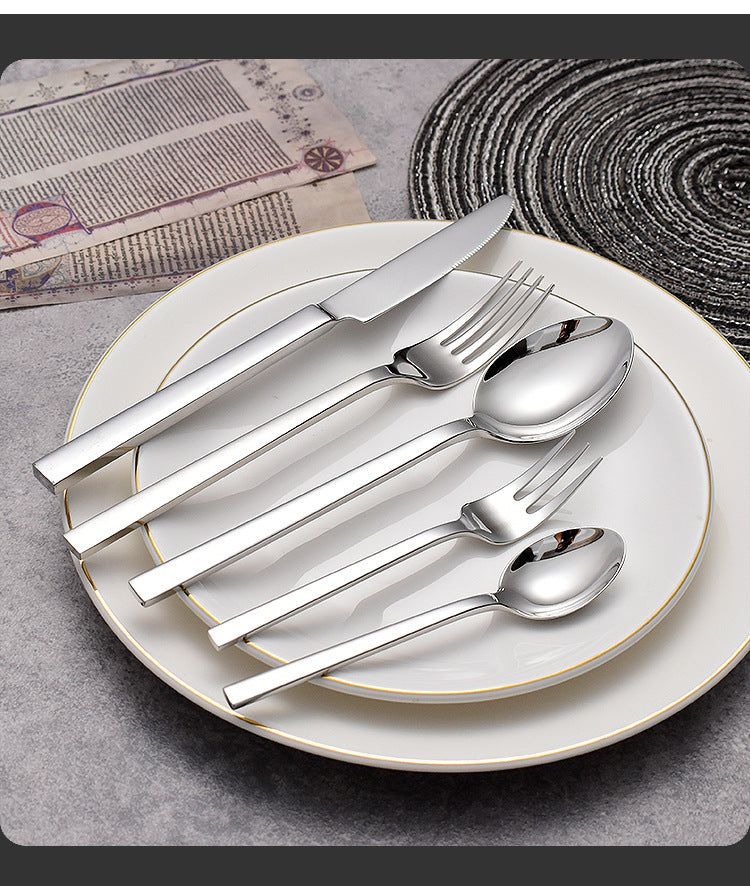 Stainless Steel Western Food Tableware Set Knife Fork And Spoon