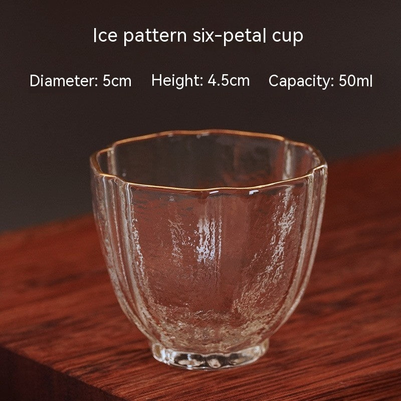 Glass Creative Hammer Patterned Tasting Cup