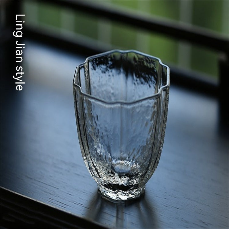 Glass Creative Hammer Patterned Tasting Cup