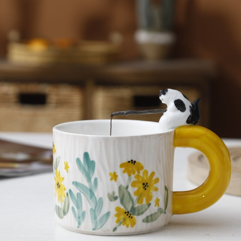 Cartoon Cute Pet Handmade Ceramic Cup