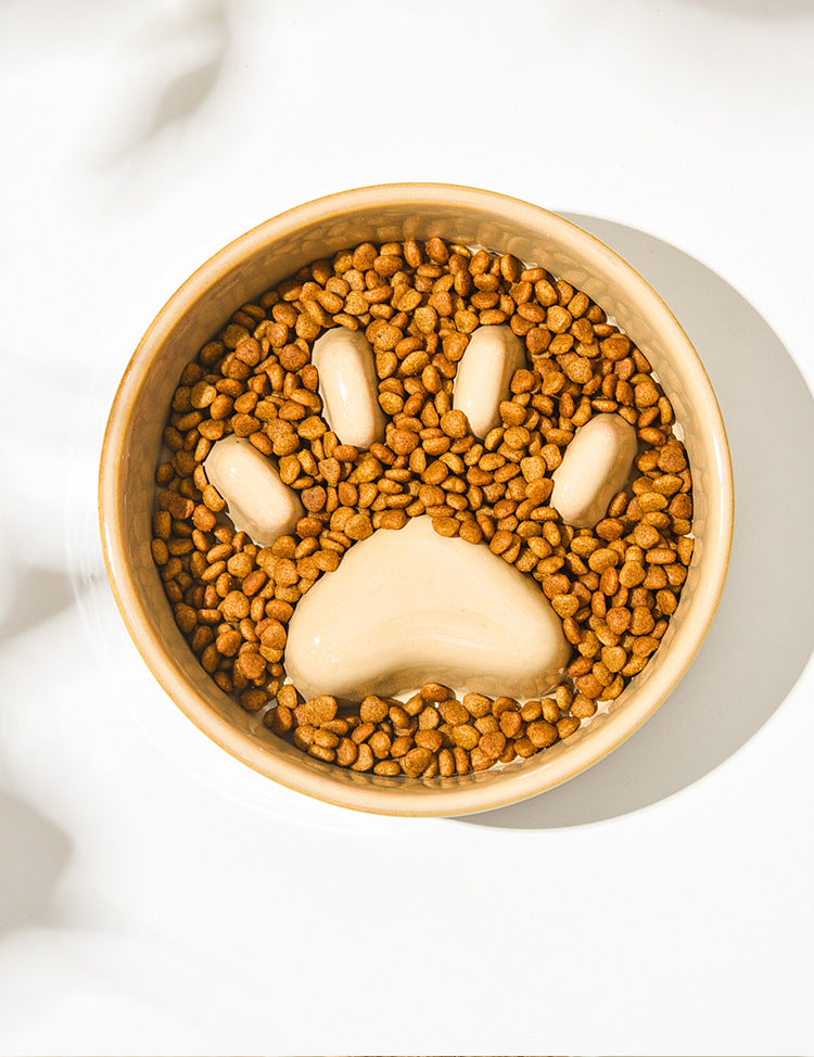 Japanese Style Ceramic Pet Cat And Dog Bowl