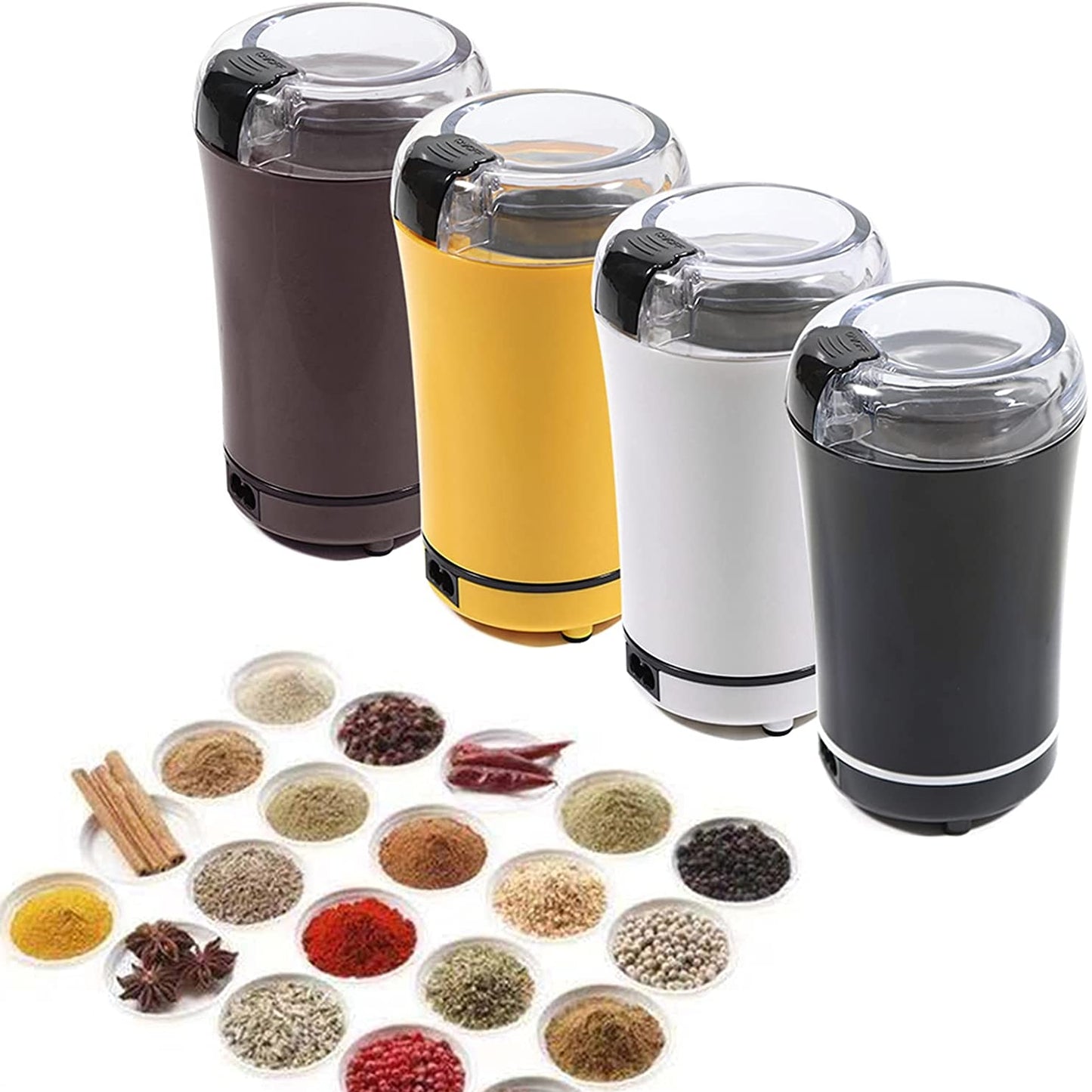 Portable Electric Coffee Bean Grinder Mill Kitchen Tool Herbs Salt Pepper Spices Nuts Grains Mini Medicine Flour Powder Crusher