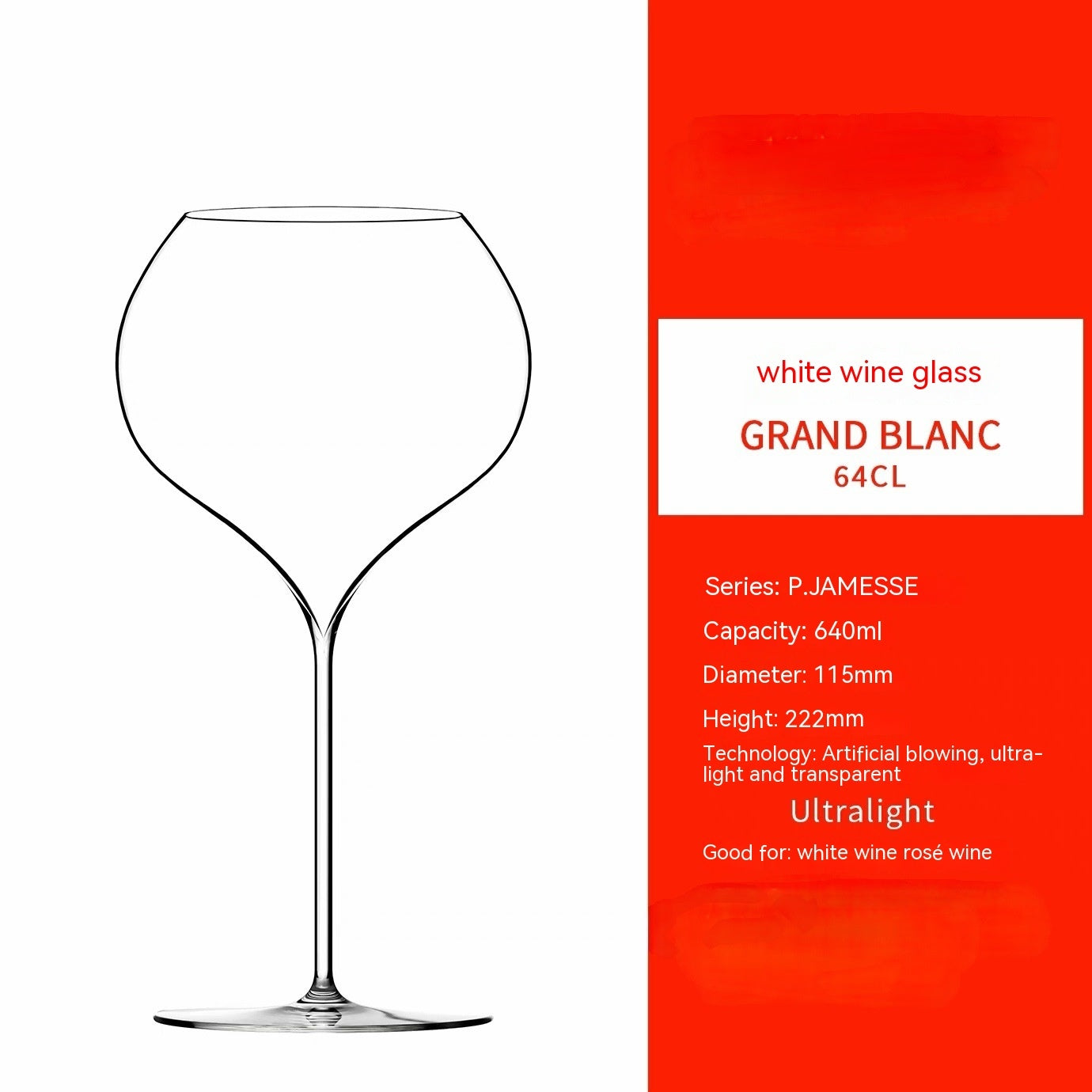 Household Fashion Simple Spherical Champagne Glass