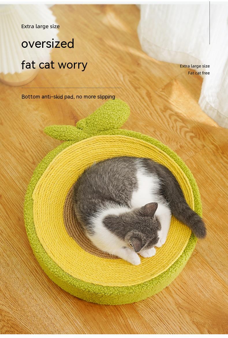 Avocado Cat Scratching Basin Grinding Scratching Rest Playing A Basin Three-purpose