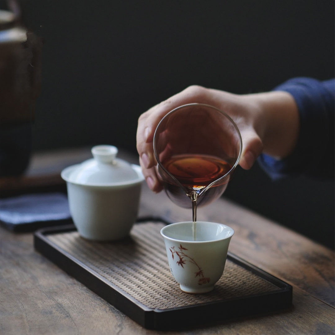 Borosilicate Glass Simplicity Hand-held Fair Cup Tea Bowl