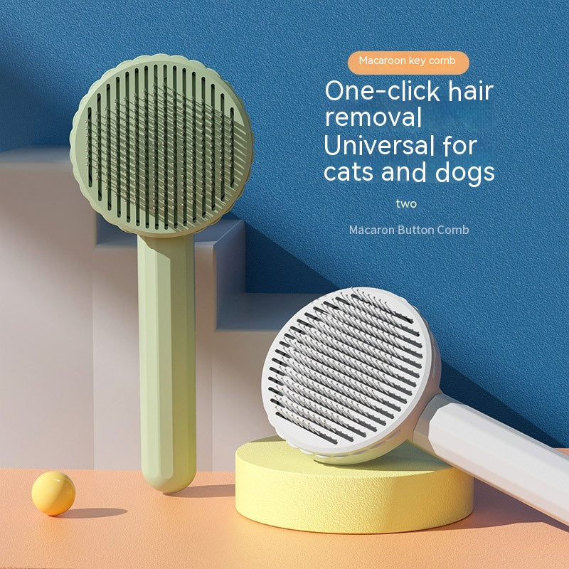 Plastic Stainless Steel Pet Comb Hair Removal Dog Brush Stainless Steel