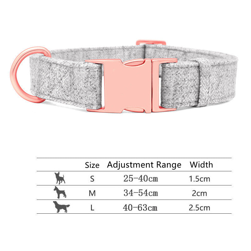 Pet Dog Collar Engraving Anti-Lost Traction Rope Supplies