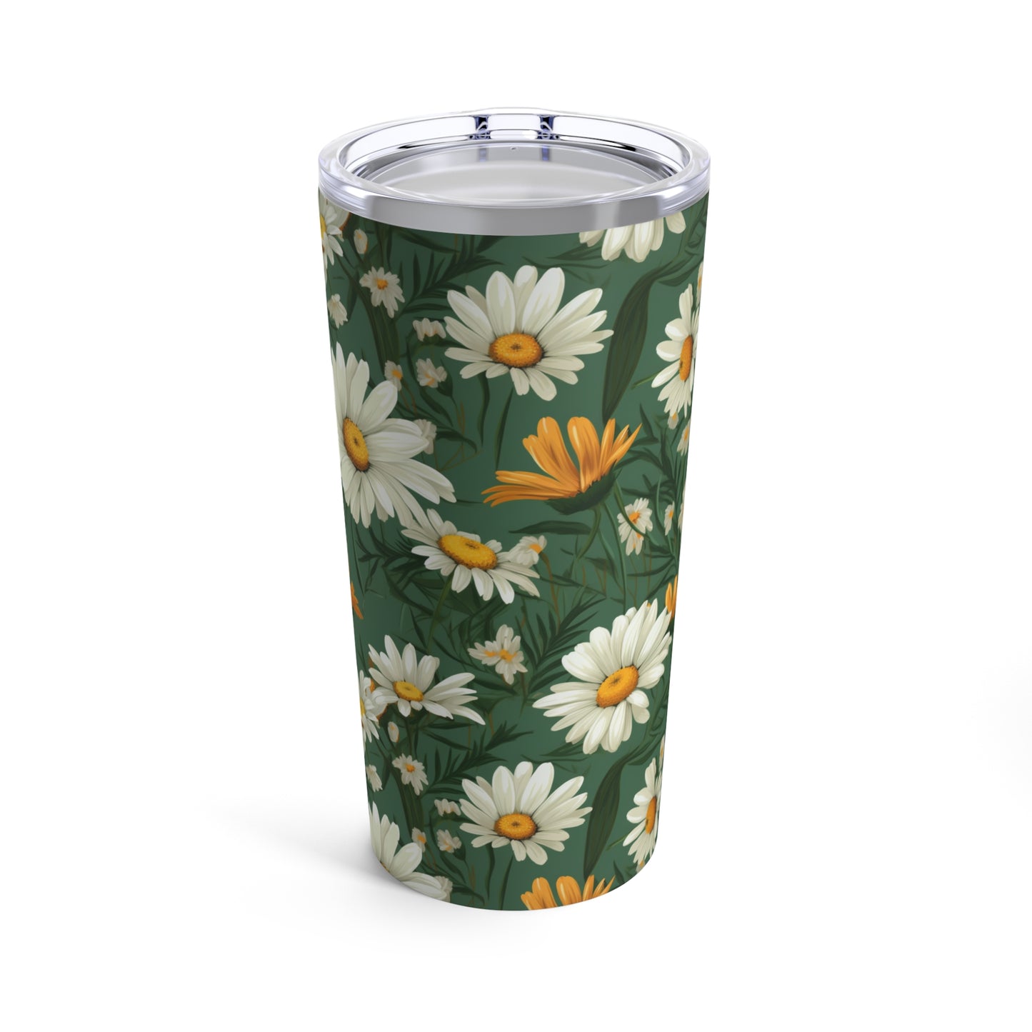 Daisy Tumbler - Flower Lover Tumbler - Best Wife Gift - Best Friend Gift - White Flower Decor - Daisy Lover Gift - Flower Lover Gift