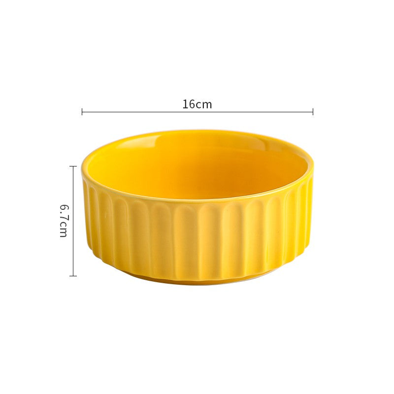 Ceramic Anti Overturning And Exquisite Protection Of Cervical Vertebrae Pet Bowl