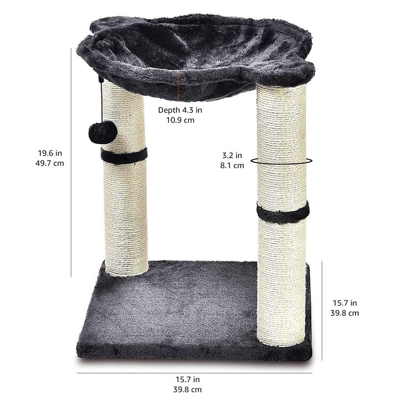 Cat Climbing Frame Sisal Pillar Nest Integrated Hammock