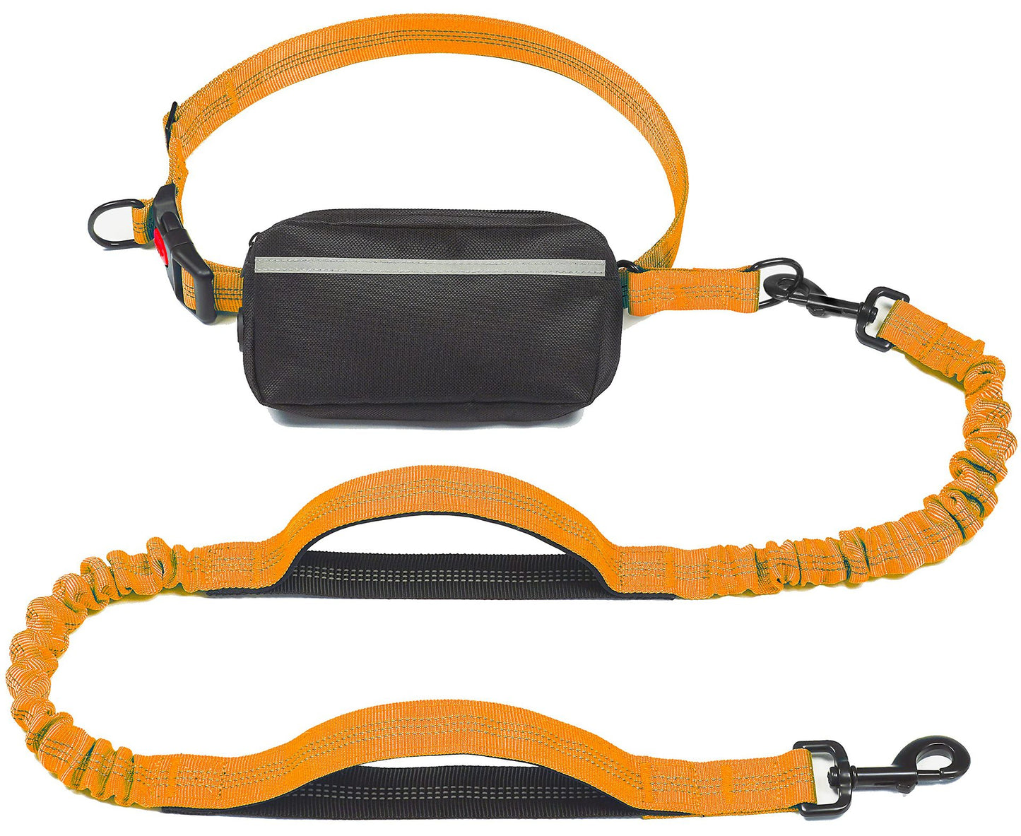 Pet Supplies Multi-functional Waist Pack Rope Reflective Sling Dog Hand Holding Rope Stretch Leash