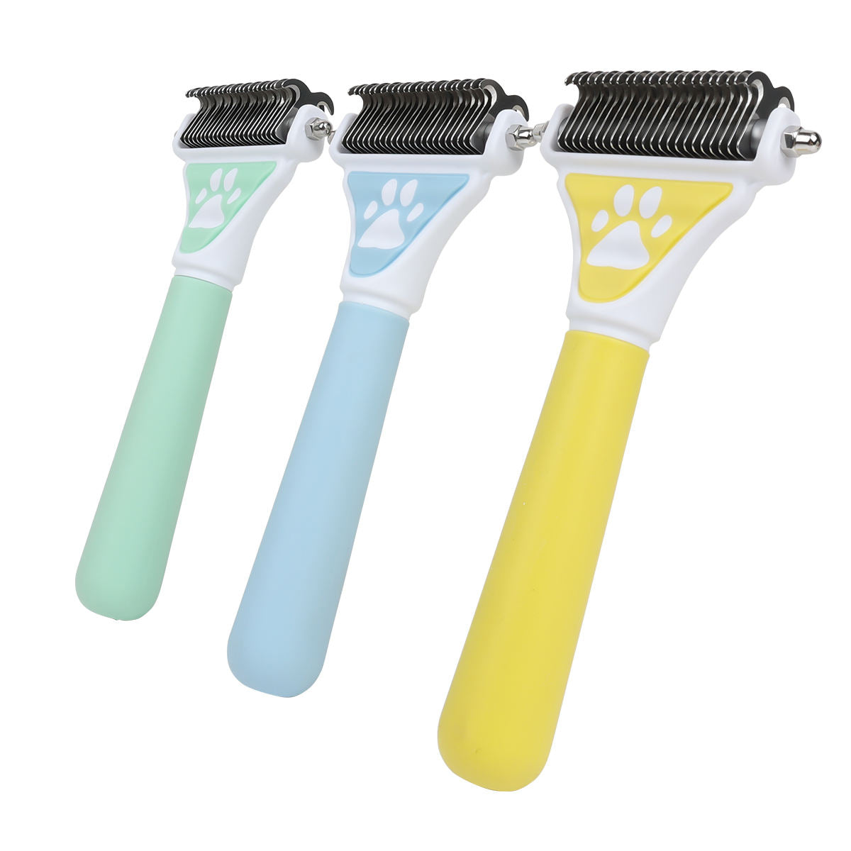 Dog Brush Pet Hair Remover Double Sided Open Knot Comb Dog Dematting Tool Deshedding Dog Brush - Double-Sided Pet Hair Remover For Cats & Dogs - Undercoat Grooming Rake For Shedding