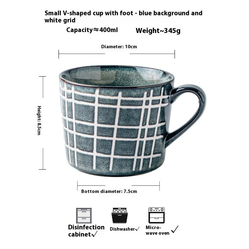 Line Cup Creative V-shaped Ankle Banded Coffee Cup