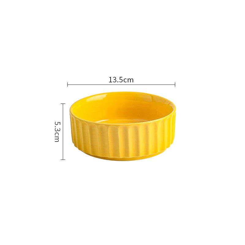 Ceramic Anti Overturning And Exquisite Protection Of Cervical Vertebrae Pet Bowl