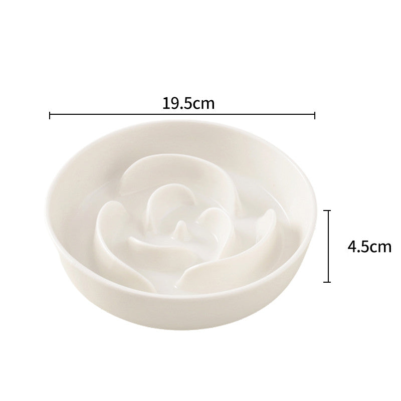 Slow Food Bowl Ceramic Medium And Large Dog Supplies