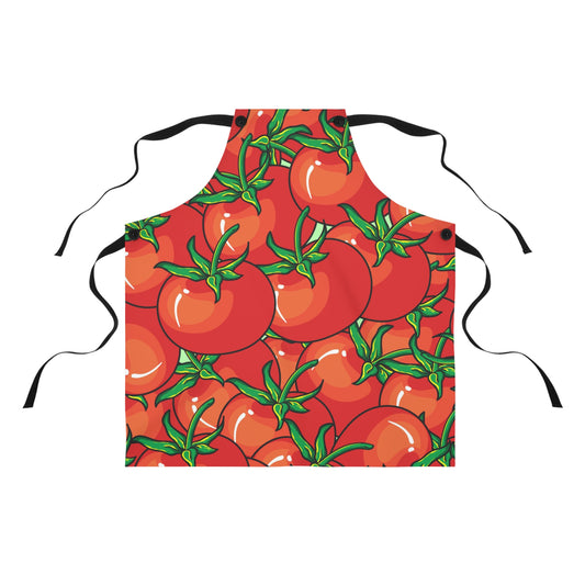 Tomato Pattern Apron - Tomatoes Apron - Favorite Cook Gift - Tomato Lover Gift - Chef Gift - Best Wife Gift - Kitchen Accessories - Tomatoes