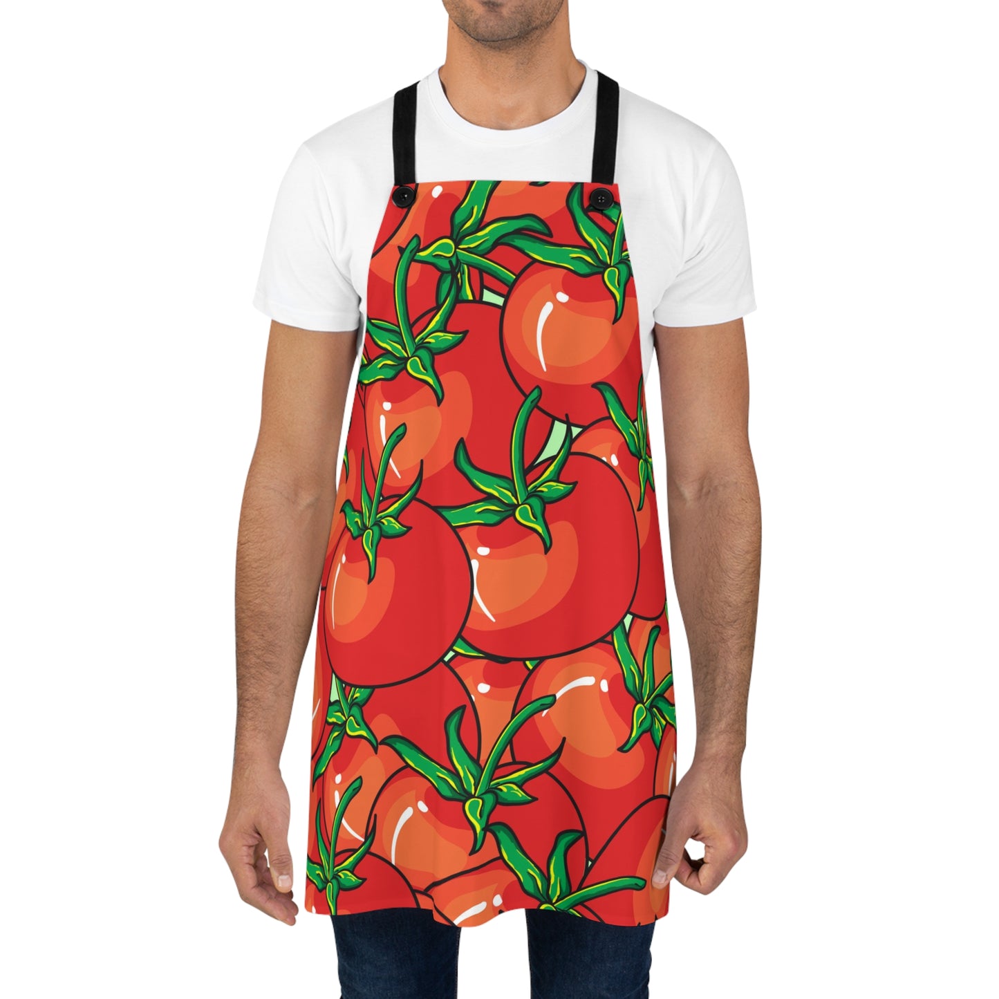 Tomato Pattern Apron - Tomatoes Apron - Favorite Cook Gift - Tomato Lover Gift - Chef Gift - Best Wife Gift - Kitchen Accessories - Tomatoes