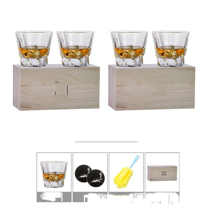 Wine Pair Cup Set Couples Original Wooden Box Gift