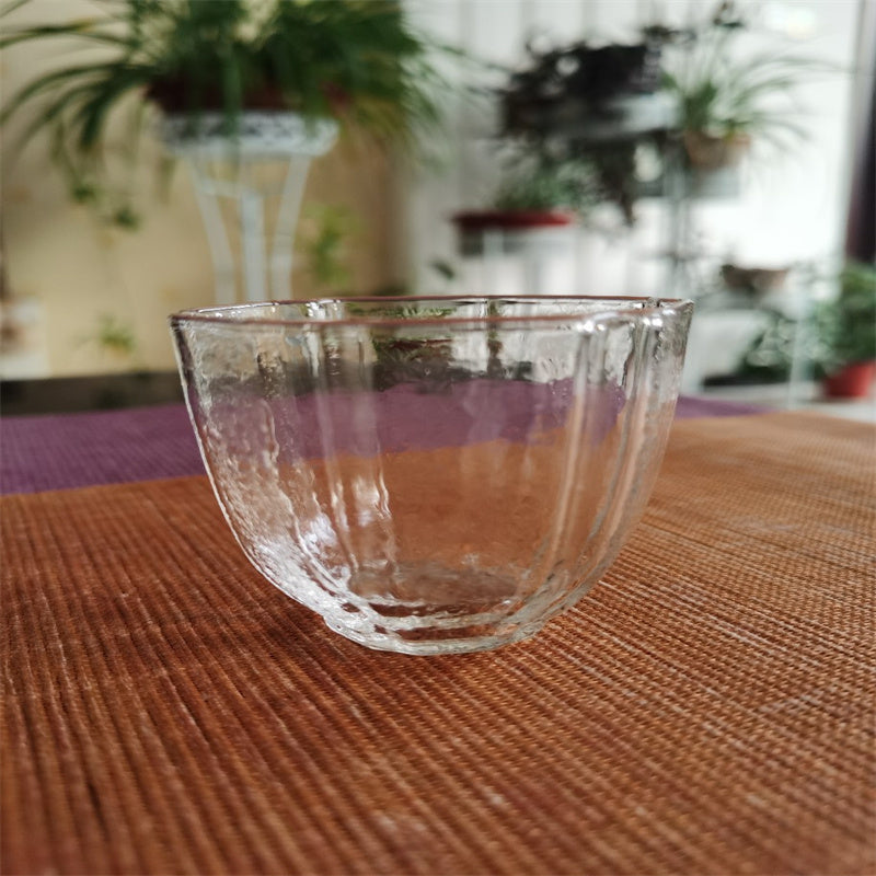 Glass Creative Hammer Patterned Tasting Cup