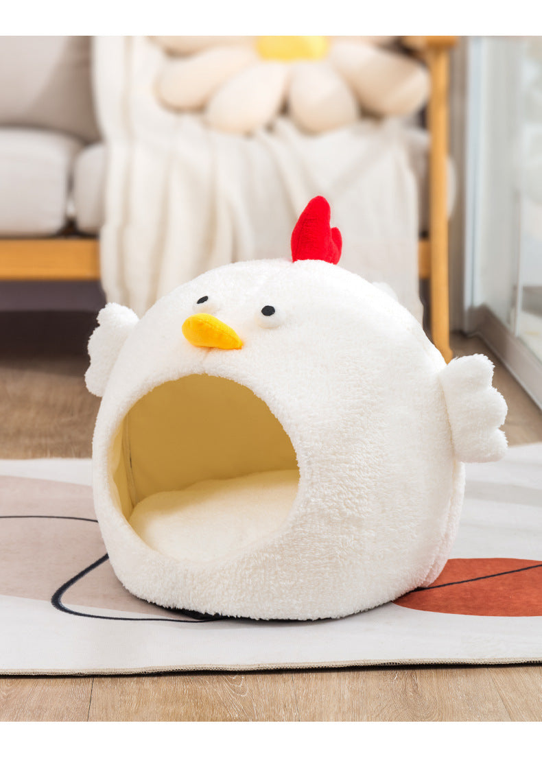 Little Lamb Pet Bed Fleece-lined Warm Chicken Cat House