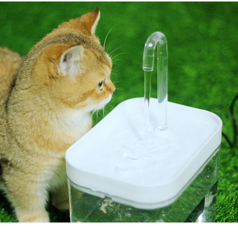 Cat Automatic Circulation Flow Mute Water Fountain Mouth Wet-proof Drinking Water Apparatus