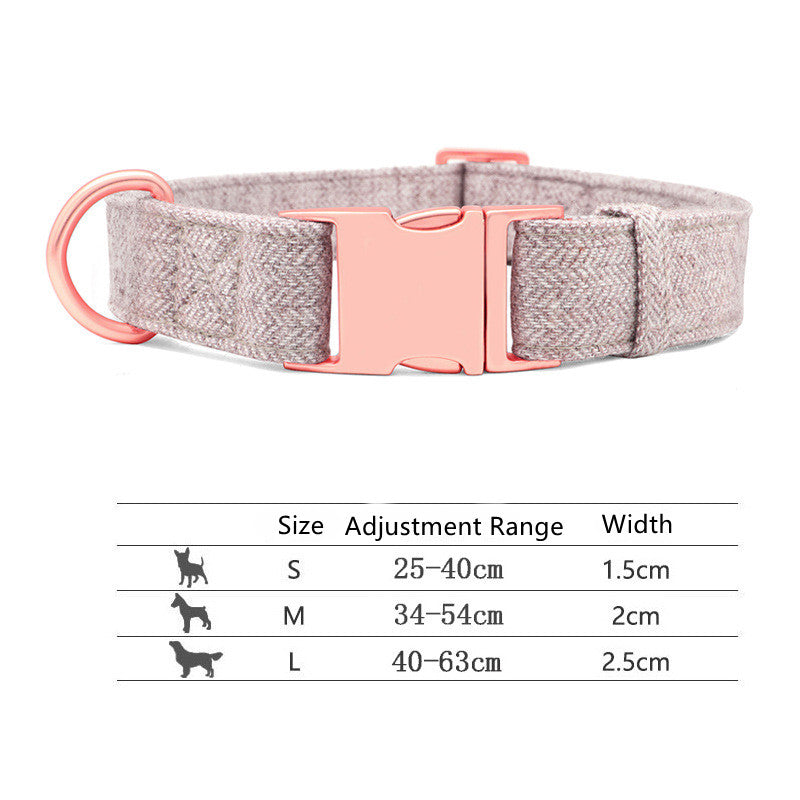 Pet Dog Collar Engraving Anti-Lost Traction Rope Supplies