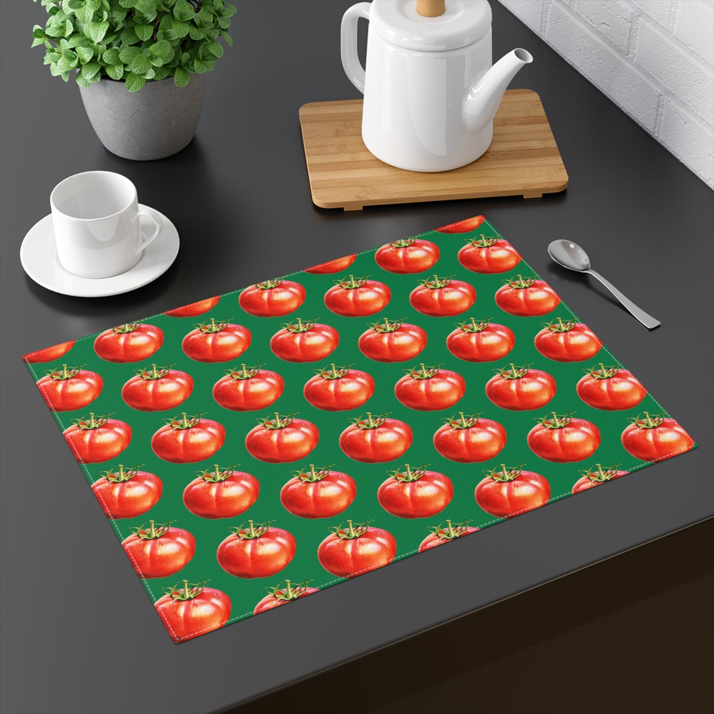 Tomato Decor Placemat - Dining Room Decor - Vegetable Decor - Kitchen Decoration - Best Wife Gift - Best Chef Gift - 1 placement