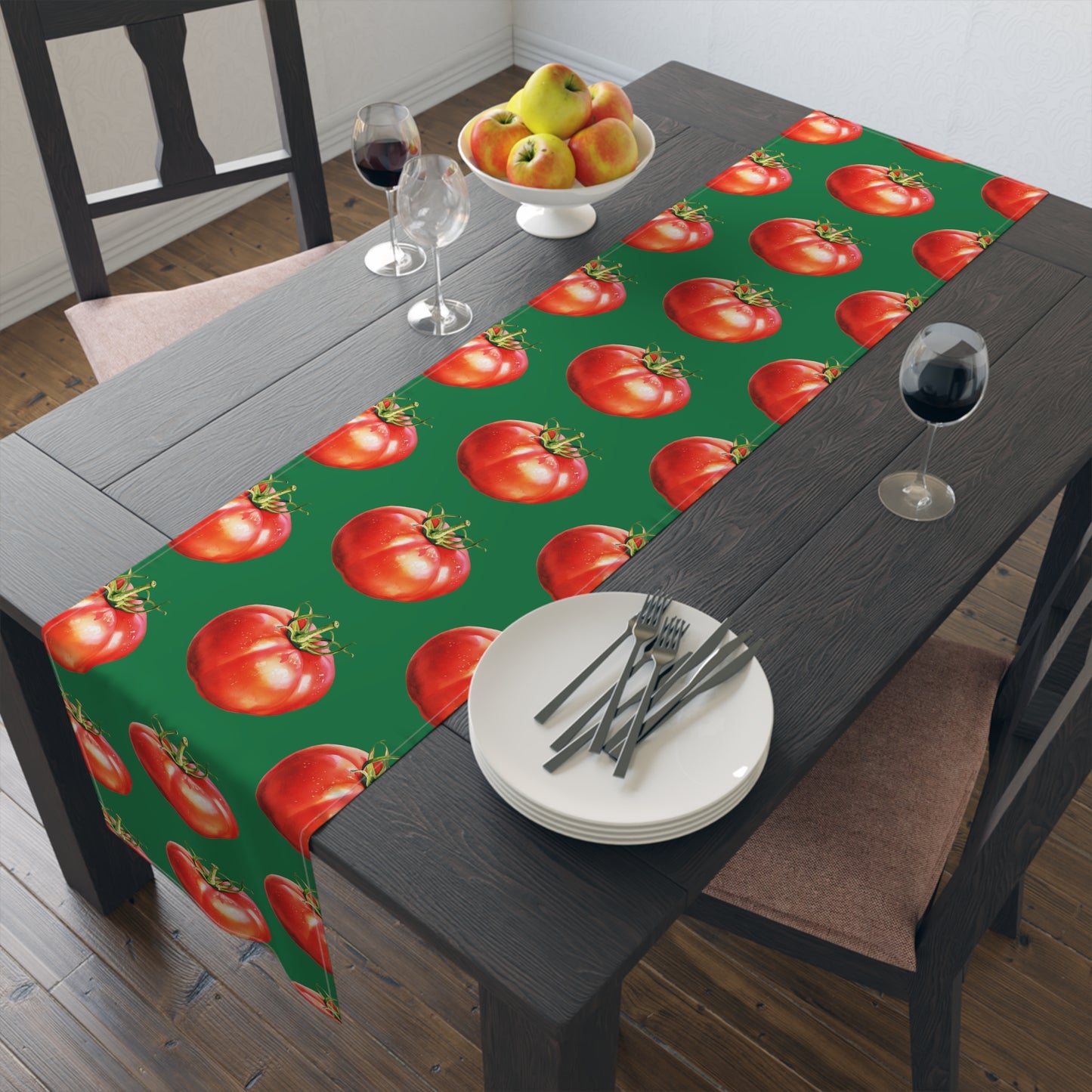 Tomato Table Runner - Dining Room Decor - Kitchen Decor - Favorite Cook Gift - Chef Gift - Vegetable Lover - Tomatoes - Cooking Decor