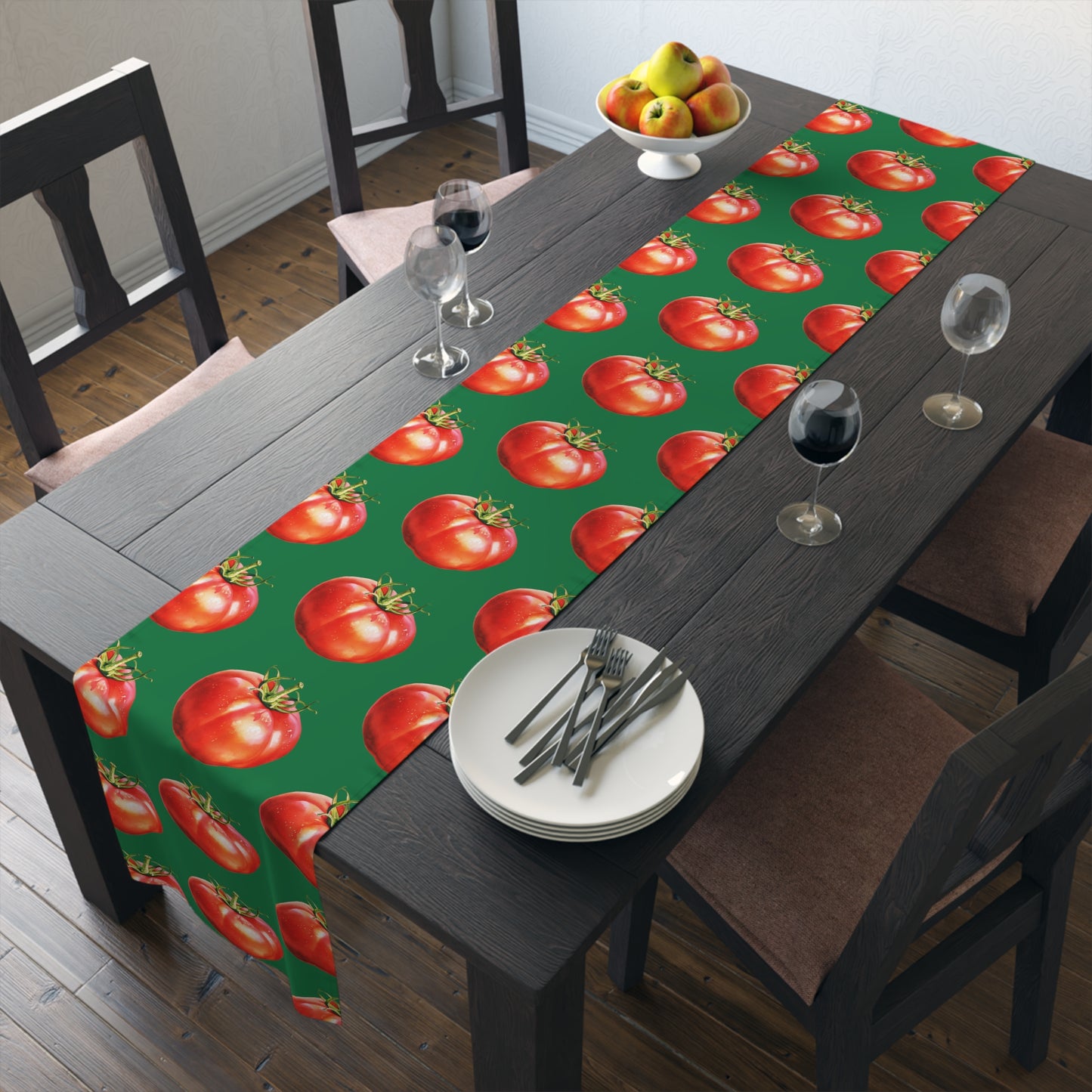 Tomato Table Runner - Dining Room Decor - Kitchen Decor - Favorite Cook Gift - Chef Gift - Vegetable Lover - Tomatoes - Cooking Decor