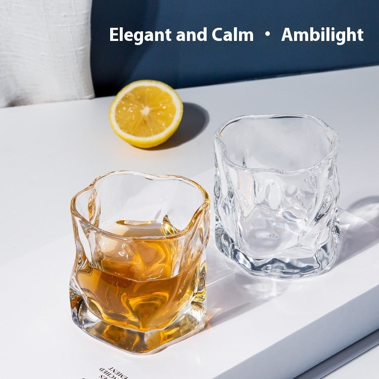 Light Luxury Whiskey Twisted Glass Style Drinking Cup Good-looking Color Glass Nordic Style Beer Steins