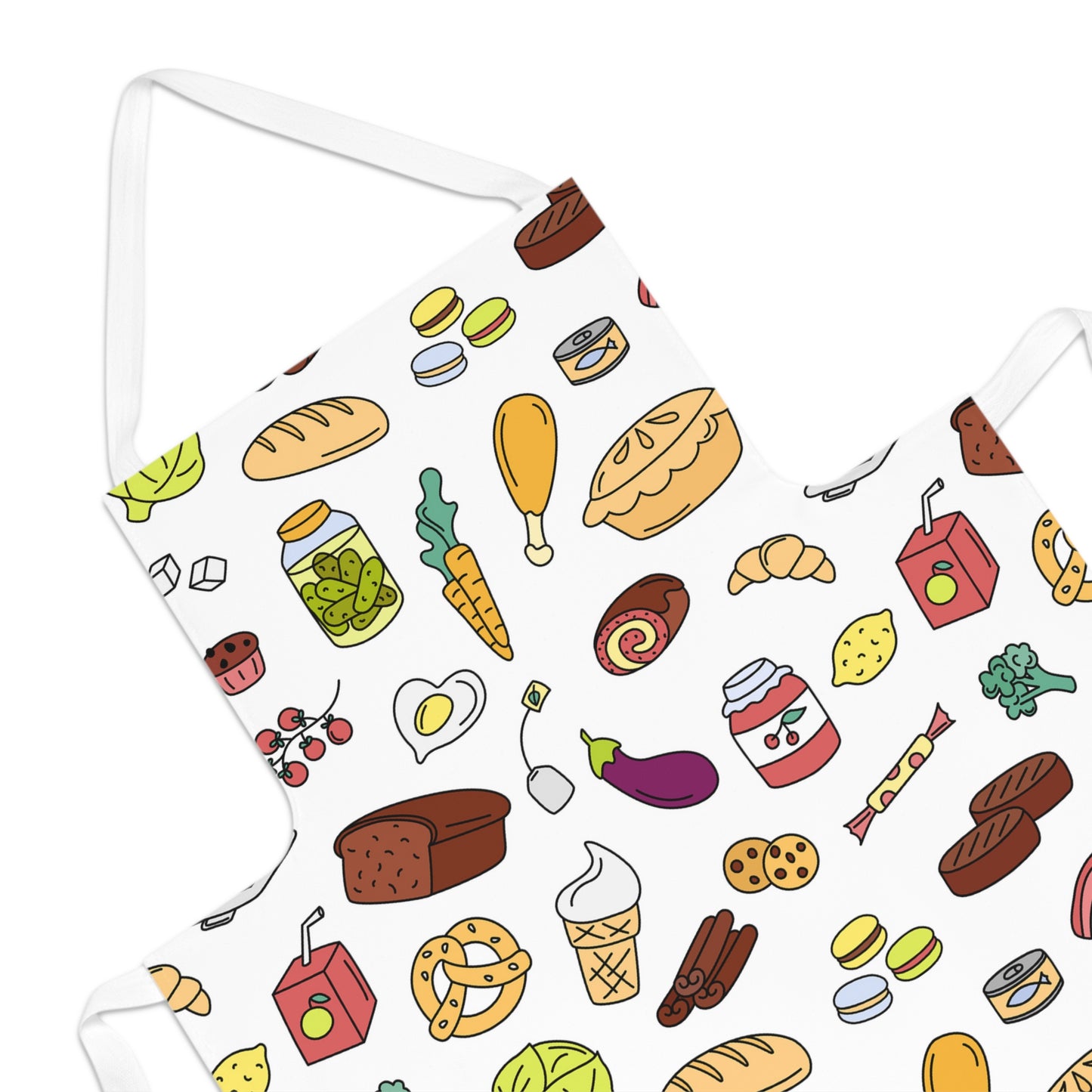 Adult Apron with food items